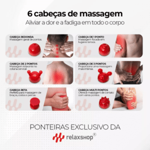 Massageador Manual Infravermelho Vibratório Bivolt