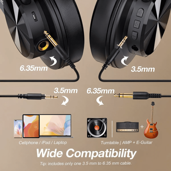 Fone De Ouvido Sem Fio Oneodio Fusion A70 Dj Bluetooth - Image 3